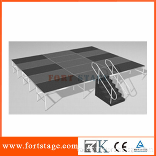 Portable stage aluminum bleachers aluminum stage